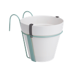 loft urban balkon potholder weiss